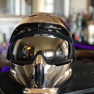 Ruroc RG1-DX Ski/Snowboard HELMET - CHROME - Youth L /Adult S